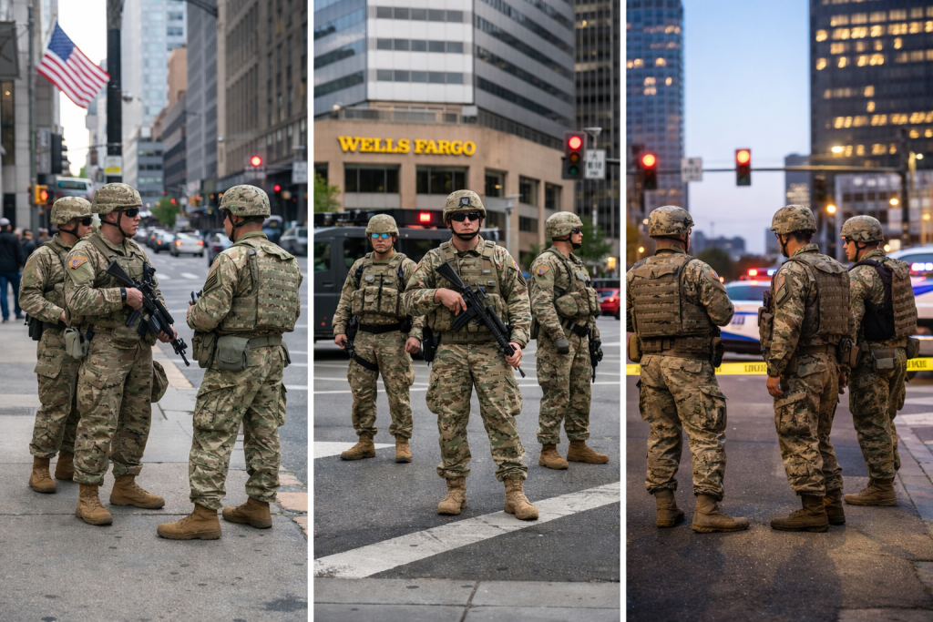 Home guard on the streets of the USA