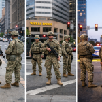 Home Guard Troops on the streets in the US